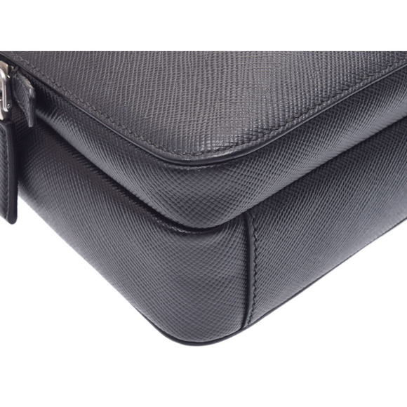 Prada Saffiano Black Shoulder Bag by - Picture 5 of 11